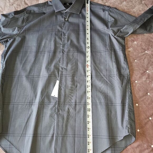 NWT CK Mens Dress Shirt Slim Fit XL 17-17 1/2 36-37 - Picture 6 of 11